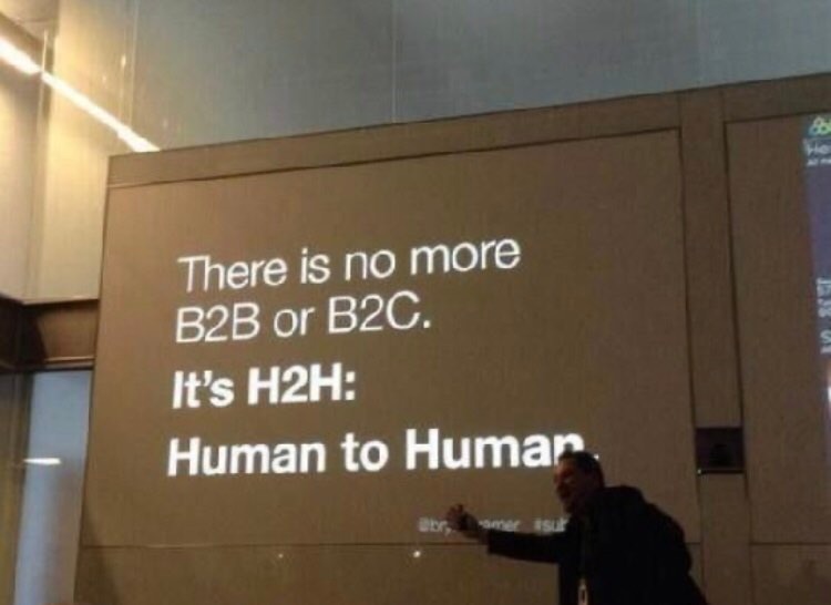 Il n’y a plus de B2B ou B2C : c’est de l’humain à l’humain maintenant ! (H2H)