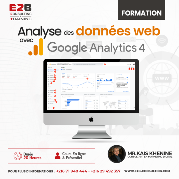 Formation google analytics 4 en tunisie pour les sites e-commerce